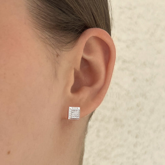 aretes trono (plata de ley 925)