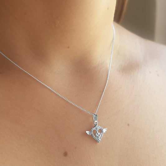 collar vuela (plata de ley 925)