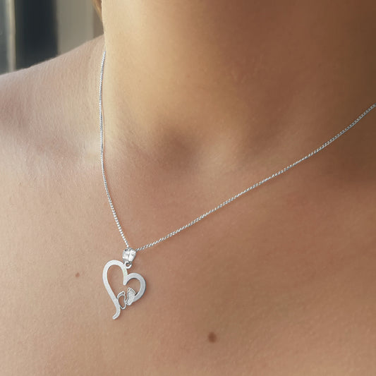 collar latidos (plata de ley 925)