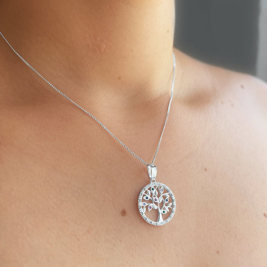 collar arbol de la vida (plata de ley 925)