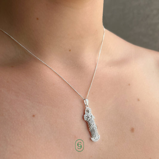 collar virgen desatanudos (plata de ley 925)