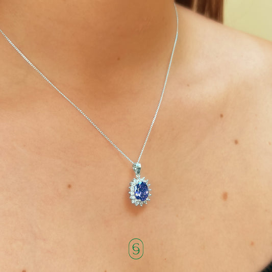 collar lady di (plata de ley 925)