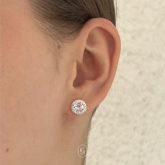 aretes sol (plata de ley 925)