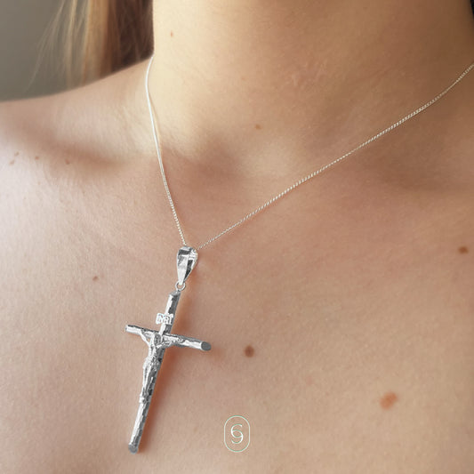 collar cristo (plata de ley 925)