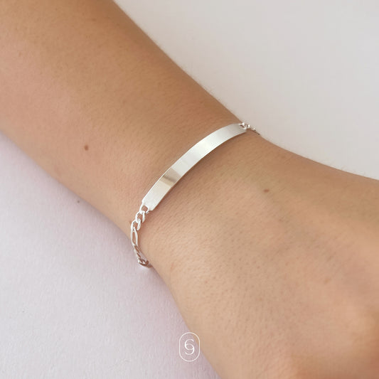 pulsera figaro (plata de ley 925)