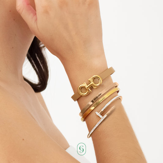 Kit 2 cuff bracelets (4mm)