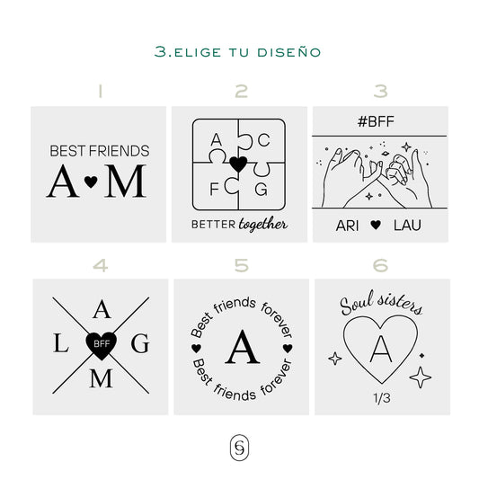 kit 2 pulseras river (amigas)