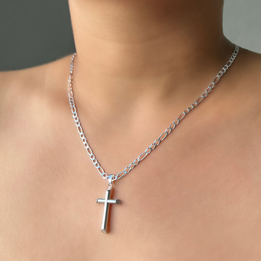 collar cruz (plata de ley 925)