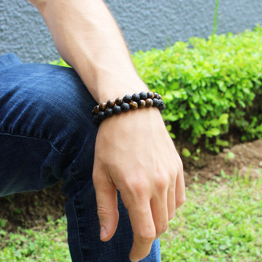 set of 2 tiger's eye bracelets