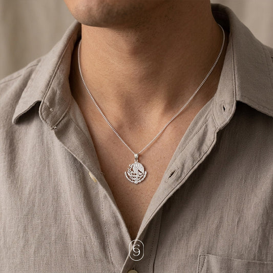 collar escudo (plata de ley 925)