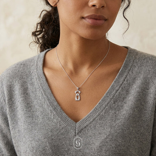 collar perrito (plata de ley 925)