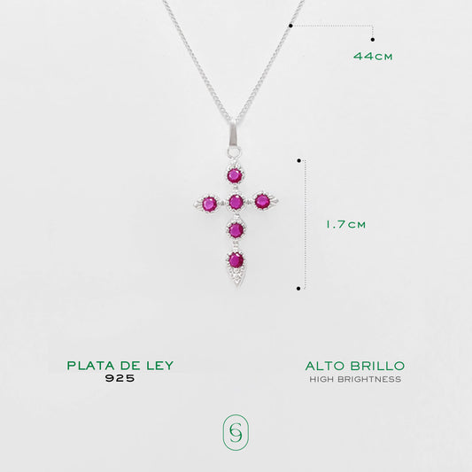 collar cruz (plata de ley 925)
