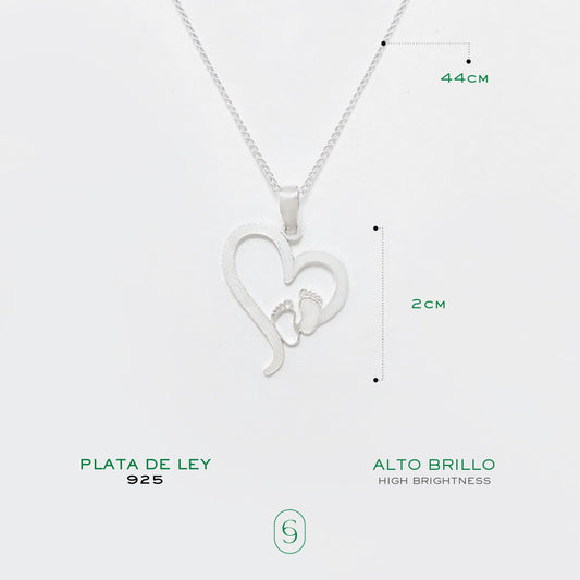 collar latidos (plata de ley 925)