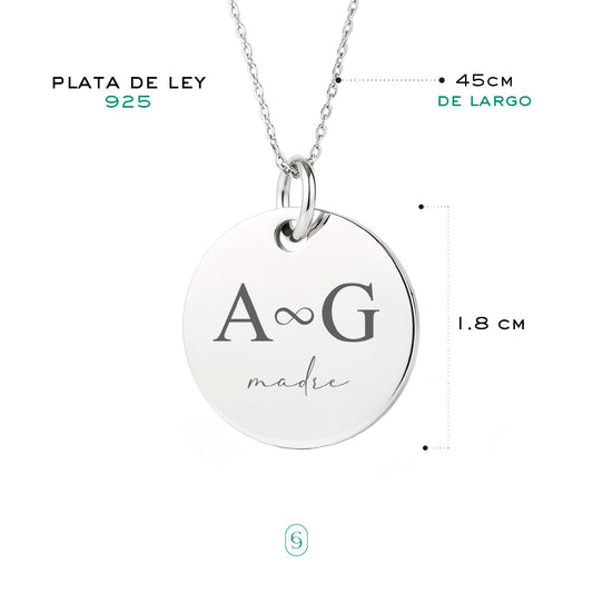 set 2 collares inti para Mamá (plata de ley 925)