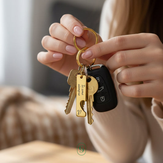 kit 2 llavero en corazón