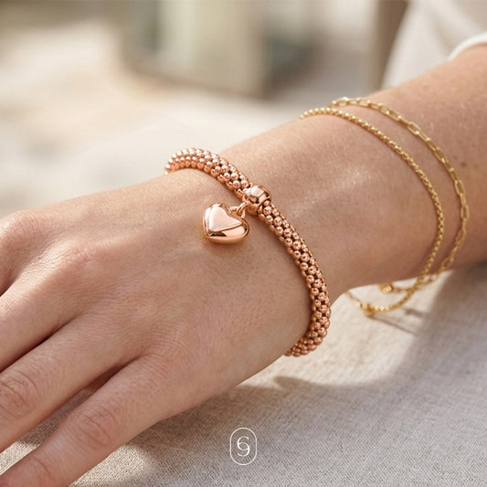 pulsera corazón chic