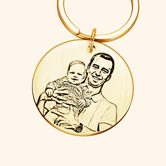 llavero circle Plateado