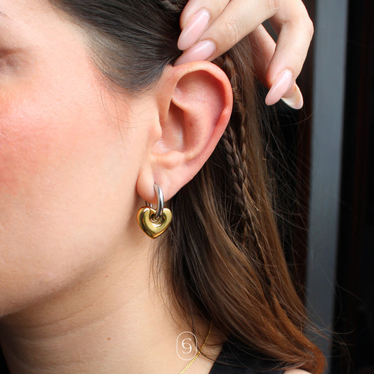 aretes corazón